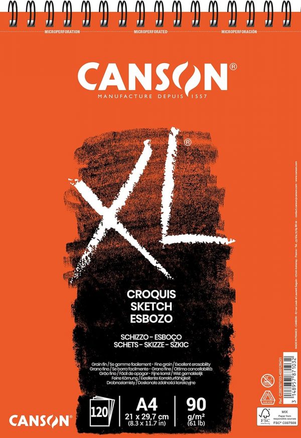 XL Croquis Canson®A4 - Extra Blanc 90 g/m²