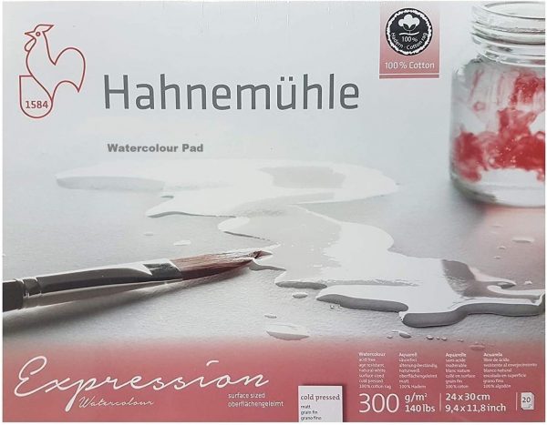 Hahnemühle Bloc aquarelle Expression Grain Fin 24x30cm 300 g/m² 20 feuilles