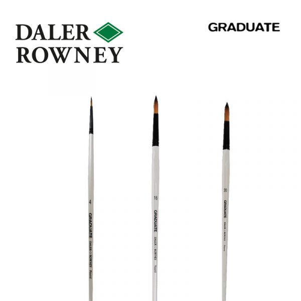 Daler-Rowney Graduate - Pinceau Synthétique Rond (manche long)