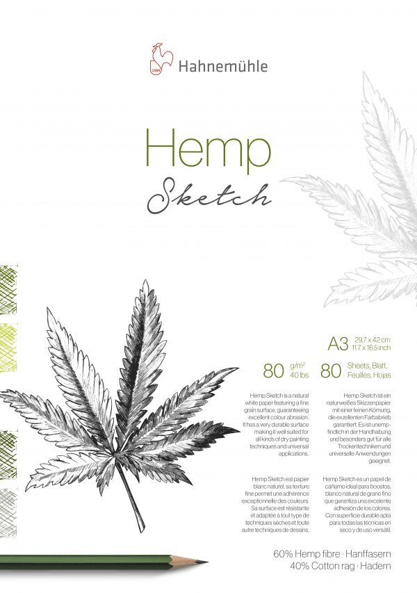 Hahnemühle Hemp Sketch A3 - 80g/m², 80 feuilles